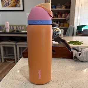 Orange and Pink Water Bottle